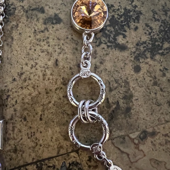 MYKA- RABAT SWAROVSKI Golden Yellow CRYSTAL NECKLACE & Bracelet - Picture 9 of 9